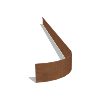 Corten plieno sodo apvadai suplotas FLEX 13 cm (ilgis 240 cm)