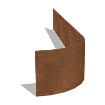 Corten plieno sodo apvadai suplotas FLEX 23 cm (ilgis 150 cm)