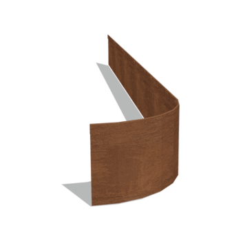 Corten plieno sodo apvadai suplotas FLEX 23 cm (ilgis 240 cm)