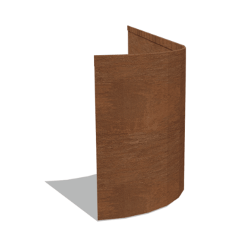 Corten plieno sodo apvadai suplotas FLEX 45 cm (ilgis 150 cm)
