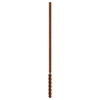 Corten plieno stovas tiesus atraminis kaištis su 190 x 6 x 3 cm