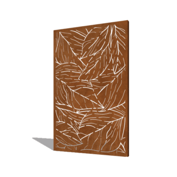 Corten plieno sodo plokštė lapai 120 x 6 x 190 cm