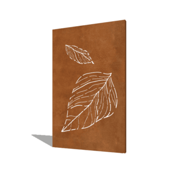 Corten plieno sodo plokštė dideli krintantys lapai 120 x 6 x 190 cm