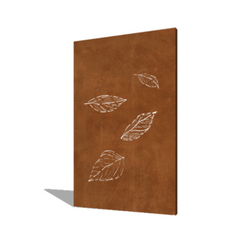 Corten plieno sodo plokštė maži krintantys lapai 120 x 6 x 190 cm