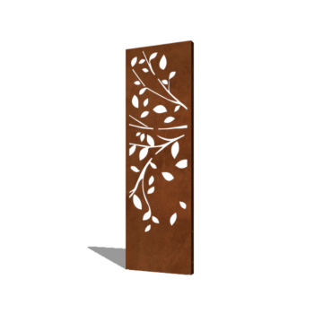 Corten plieno sodo plokštė medis 2 dalis 60 x 6 x 190 cm