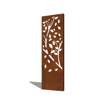 Corten plieno sodo plokštė medis 4 dalis 60 x 6 x 190 cm
