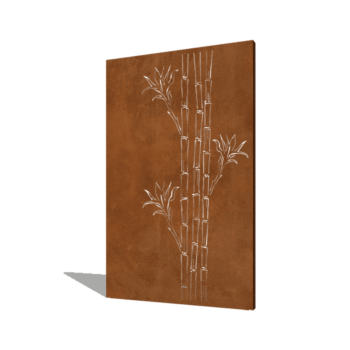 Corten plieno sodo plokštė bambukas 120 x 6 x 190 cm