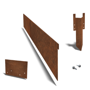 Corten plieno sodo apvadai suplotas 13 cm komplektas 15 metrų