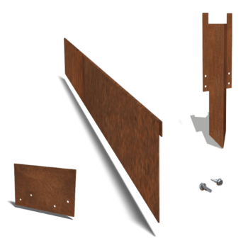 Corten plieno sodo apvadai suplotas 23 cm komplektas 15 metrų