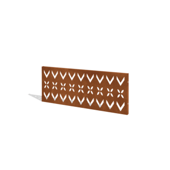 Corten plieno tvora H plokštė V 120 x 47,5 cm