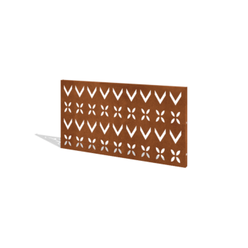 Corten plieno tvora H plokštė V 120 x 63,3 cm