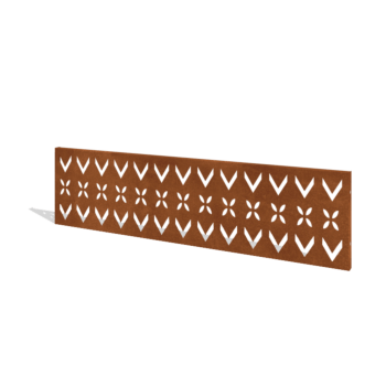Corten plieno tvora H plokštė V 180 x 47,5 cm