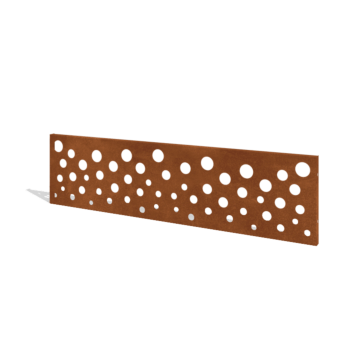 Corten plieno tvora H plokštė B 180 x 47,5 cm