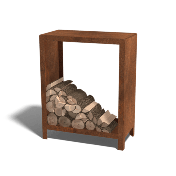 Corten plieninė malkinė Indiana 100 x 80 x 40 cm