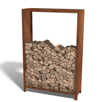 Corten plieninė malkinė Indiana 180 x 120 x 40 cm