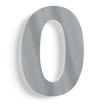 Nerūdijančio plieno namo numeris 0 - 15 cm