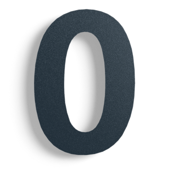 Nerūdijančio plieno namo numeris Juoda 0 - 15 cm