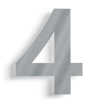 Nerūdijančio plieno namo numeris 4 - 15 cm