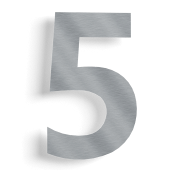 Nerūdijančio plieno namo numeris 5 - 15 cm