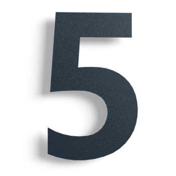 Nerūdijančio plieno namo numeris Juodos spalvos 5 - 15 cm