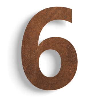Corten plieno namo numeris 6-15 cm