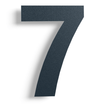 Nerūdijančio plieno namo numeris Juodos spalvos 7 - 15 cm