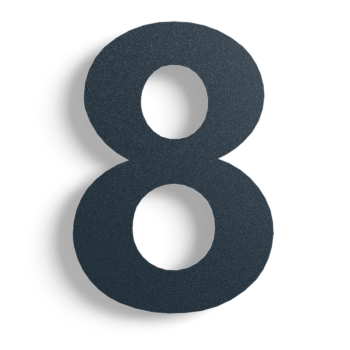 Nerūdijančio plieno namo numeris Juodos spalvos 8 - 15 cm