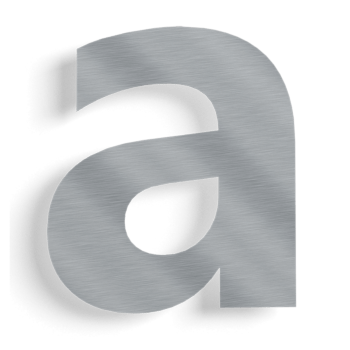 Nerūdijančio plieno namo numeris a - 10 cm