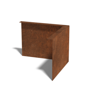 Corten plieno sodo apvadai kampu 22 cm išorinis kampas
