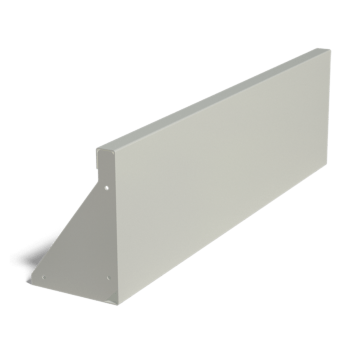 Milteliniu būdu dengta plieninė atraminė sienelė tiesus 100 cm (aukštis 30 cm)
