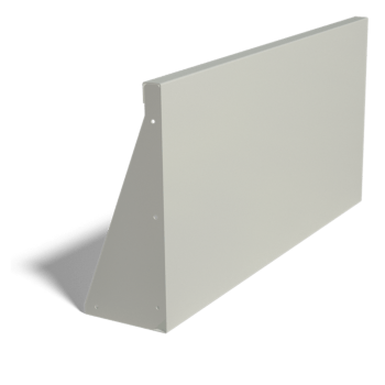 Milteliniu būdu dengta plieninė atraminė sienelė tiesus 100 cm (aukštis 50 cm)