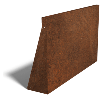 Corten plieno atraminė sienelė tiesus 100 cm (aukštis 60 cm)