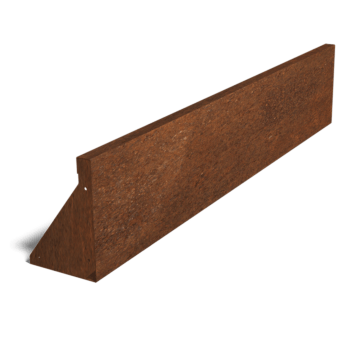 Corten plieno atraminė sienelė tiesus 150 cm (aukštis 30 cm)
