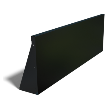 Milteliniu būdu dengta plieninė atraminė sienelė tiesus 150 cm (aukštis 50 cm)