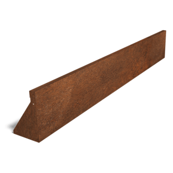 Corten plieno atraminė sienelė tiesus 200 cm (aukštis 30 cm)