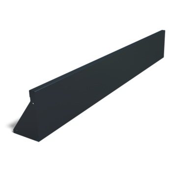Milteliniu būdu dengta plieninė atraminė sienelė tiesus 200 cm (aukštis 30 cm)