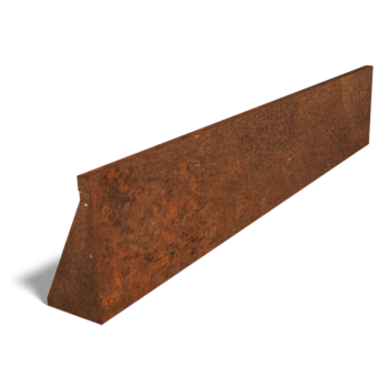 Corten plieno atraminė sienelė tiesus 200 cm (aukštis 40 cm)