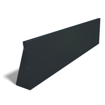 Milteliniu būdu dengta plieninė atraminė sienelė tiesus 200 cm (aukštis 50 cm)