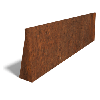 Corten plieno atraminė sienelė tiesus 200 cm (aukštis 60 cm)
