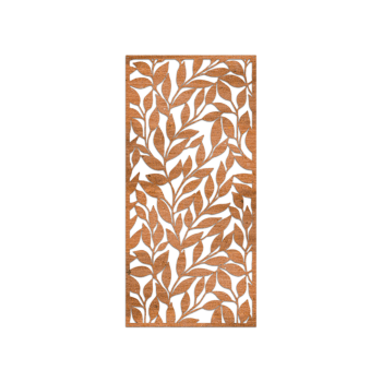 Corten plieno sienų dekoracijos Lapai
