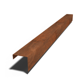 Corten plieno u formos profilis 15 x 15 x 5 cm (ilgis 240 cm)