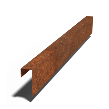 Corten plieno u formos profilis 15 x 6 x 5 cm (ilgis 150 cm)
