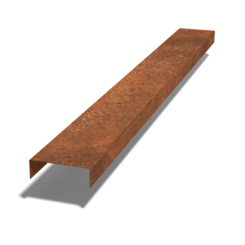 Corten plieno u formos profilis 5 x 15 x 5 cm (ilgis 150 cm)