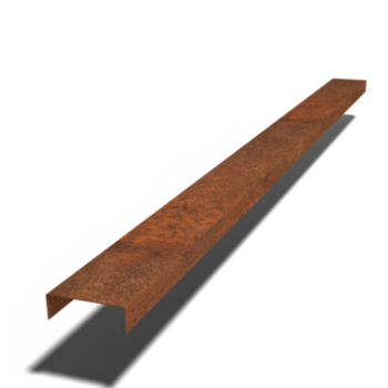 Corten plieno u formos profilis 5 x 15 x 5 cm (ilgis 240 cm)
