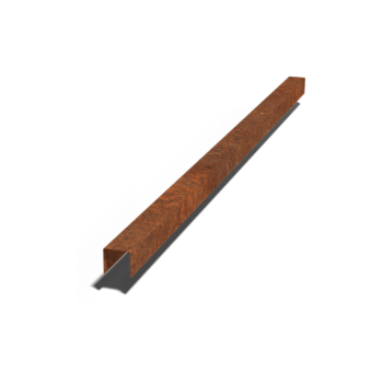 Corten plieno u formos profilis 5 x 5 x 5 cm (ilgis 150 cm)