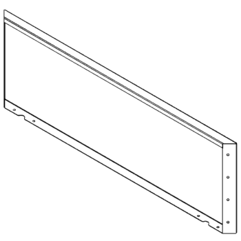 Milteliniu būdu dengtas plieninis skydas 40 x 120 cm