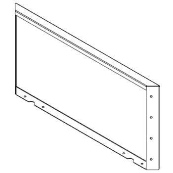 Milteliniu būdu dengtas plieninis skydas 40 x 80 cm