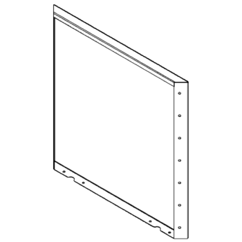 Milteliniu būdu dengtas plieninis skydas 70 x 70 cm