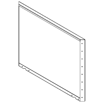 Milteliniu būdu dengtas plieninis skydas 80 x 100 cm