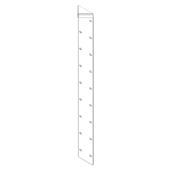 Kampinis elementas korteninis plienas 180° 100 cm